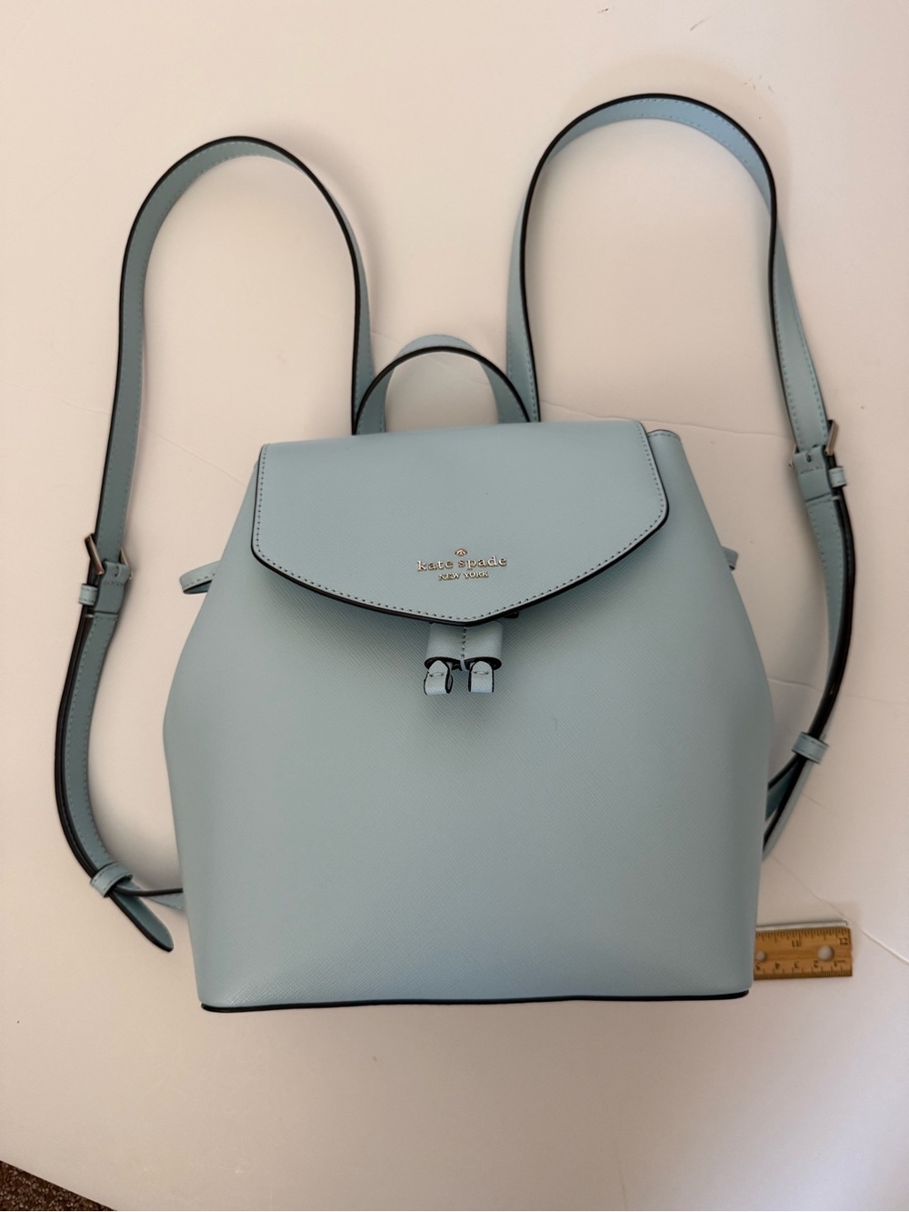 kate spade Powder Blue Saffiano Leather Backpack